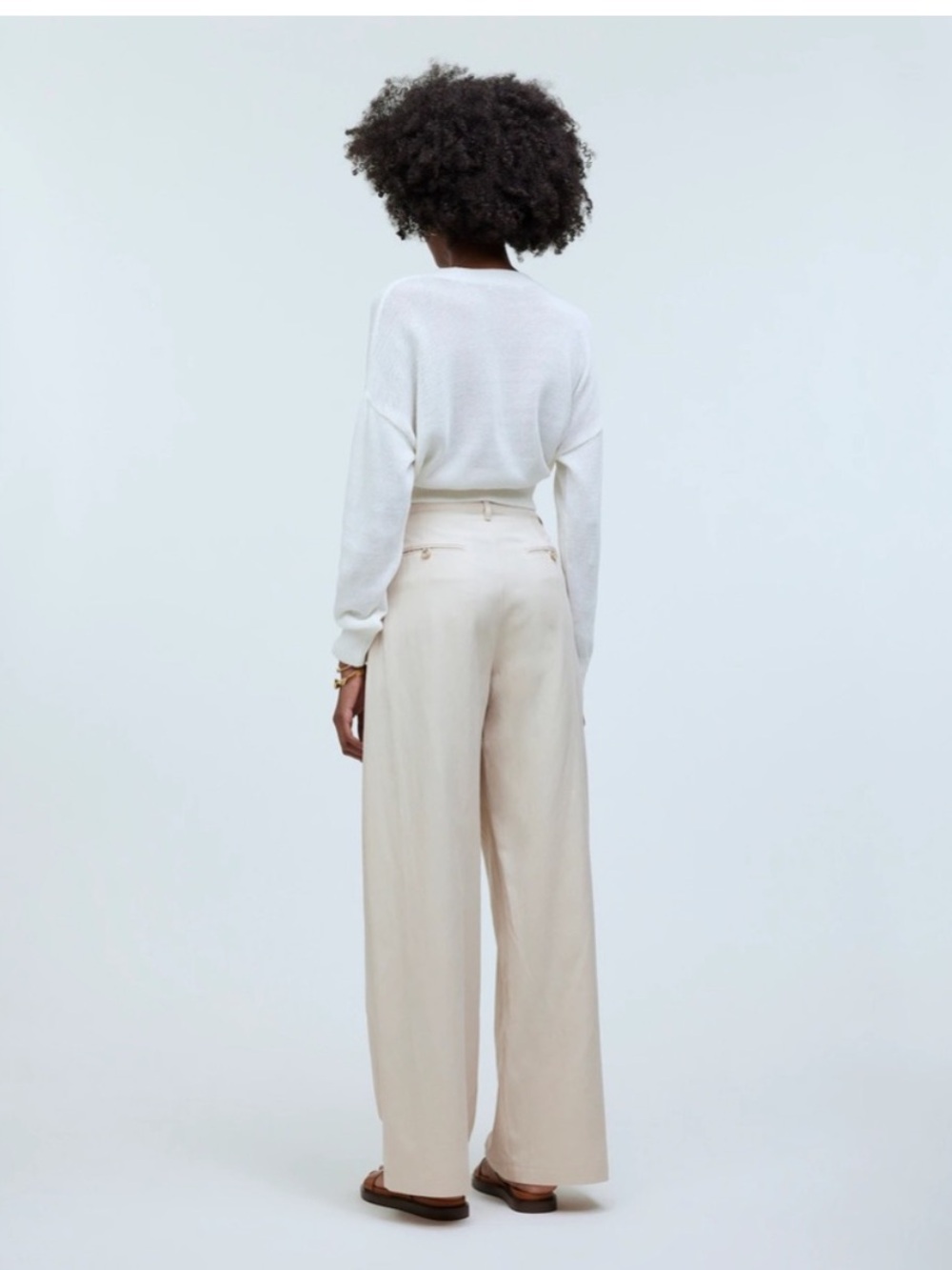 NWT Madewell Harlow Wide-Leg Pleated Trousers - Picture 2 of 12